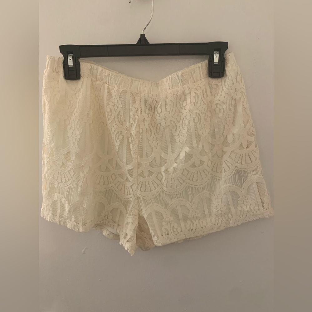 Pink Owl Cream Apparel Shorts